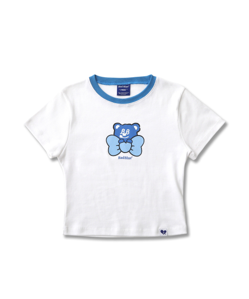 【韓国BAD BLUE バッドブルー】BadBear Ringer Slim Tee 韓国BAD BLUE バッドブルー】BadBear Ringer Slim Tee (Bad Blue