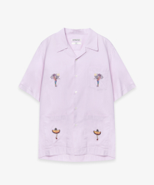 EMBROIDERY POCKET SHIRTS (PINK)