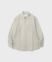 [WOMEN] VAILED SHIRT (STRIPE BEIGE)