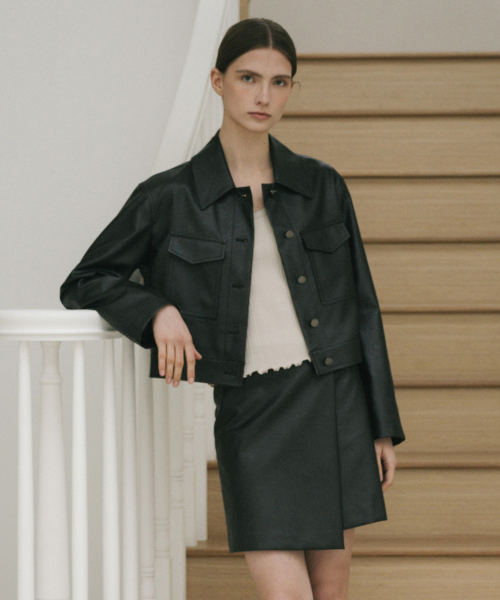leather WORK JK_BLACK