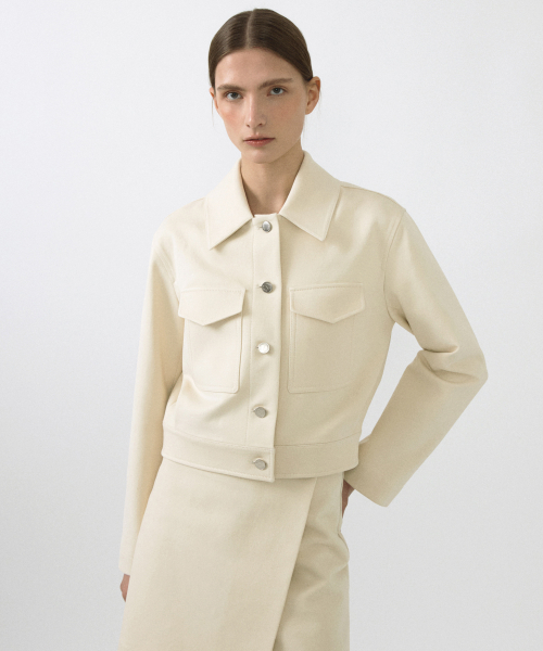 cotton WORK JK_CREAM