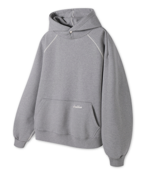 Simple Logo худи с реглан-рукавом BK6980 - Grey