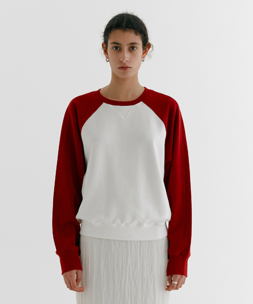 COLOR BLOCKED SWEATSIRTS_BURGUNDY