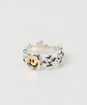 그레이노이즈(GRAYNOISE) Clover smile ring (925 silver)