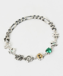 그레이노이즈(GRAYNOISE) Clover smile cubic bracelet (925 silver)