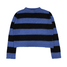 Striped Mesh Knit (Blue/Black)