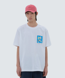 [스노우피크 X 마이큐] 반팔 티셔츠 White (S24MMFTS79)