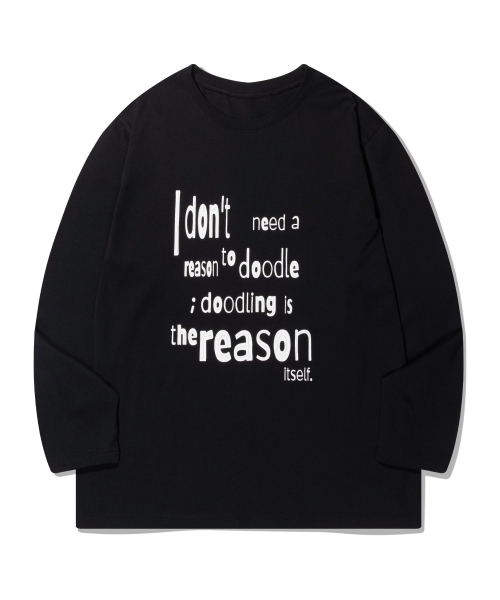 Лонгслив с графикой Reasonless [Black]