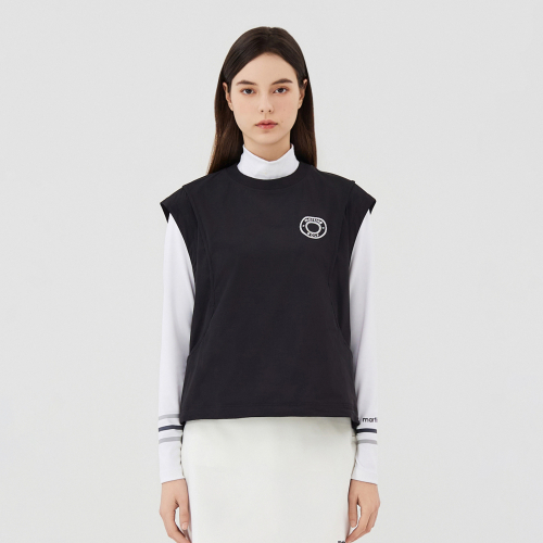 Round Neck Vest_Black