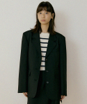 링서울(LINGSEOUL) summer wool overfit jacket-black