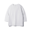 비범스(BEBUMS) 실켓 코튼 3/4 티셔츠 화이트