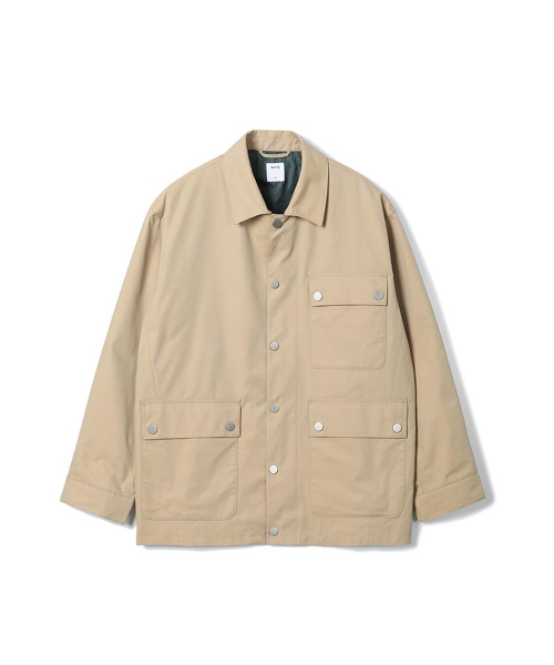 Полуоверсайз полупальто карго с 3 карманами Beige