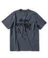 90s 그래피티 반팔 티셔츠 - 피그먼트 네이비