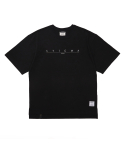 스티그마(STIGMA) Serif Oversized Short Sleeves T-Shirts Black
