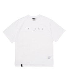 Serif Oversized Short Sleeves T-Shirts white