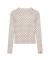 NICOLE LABEL SEE-THROUGH DOTS TOPS_BEIGE