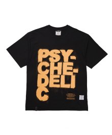 Psychedelic Oversized Short Sleeves T-Shirts Black