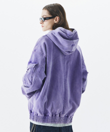 CARGO DYEING HOOD PURPLE