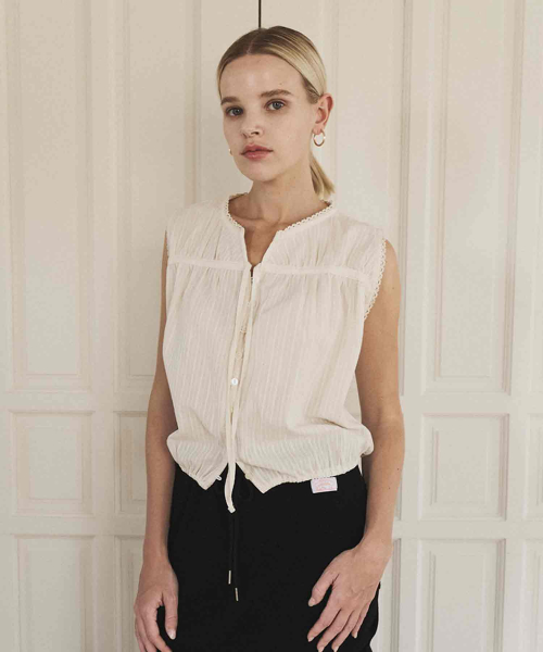 Splendid lace vest (ivory)