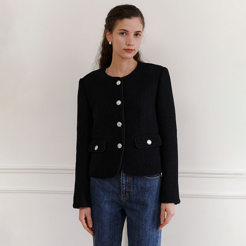 하우스 오브 폰드(HOUSE OF POND) Diana tweed jacket (Black) - 사이즈 & 후기 | 무신사