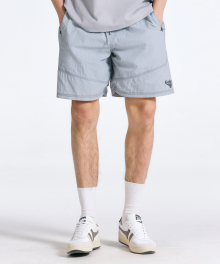 LINE STITCH POINT HALF PANTS [LIGHT GRAY]