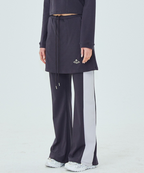 SPIN PANTS IN DARK GREY (брюки-юбка с запахом)