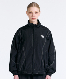 LINE STITCH POINT JUMPER [BLACK]