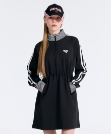 W TRACK ONEPIECE [BLACK]