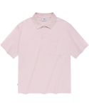 커버낫(COVERNAT) 어센틱 포켓 카라 티셔츠 라이트 핑크
