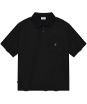커버낫(COVERNAT) 어센틱 포켓 카라 티셔츠 블랙