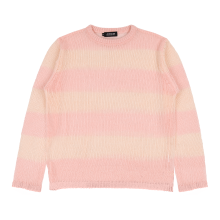 Striped Mesh Knit (Baby Pink/Peach)