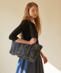 코르카(CORCA) Wool Tweed Bag Black