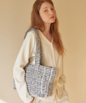 코르카(CORCA) Wool Tweed Bag White