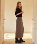 코르카(CORCA) Pocket Long Skirt Brown