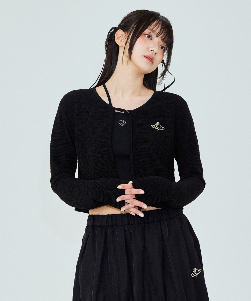 GRACE CARDIGAN IN BLACK (вязаный кардиган)