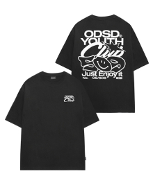 유스클럽 509 오버핏 티셔츠 - BLACK