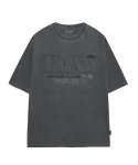오드스튜디오(ODDSTUDIO) ODSD 피그먼트 데미지 티셔츠 - LIGHT CHARCOAL