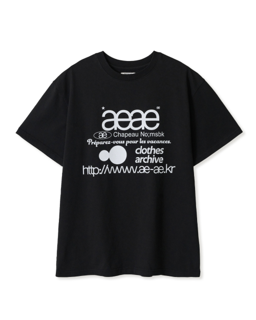 [AEAE]WEB LOGO T-SHIRTS [BLACK]。 aeae Web Logo T-shirt Black (New) #29cm,#Aeae on Bunjang