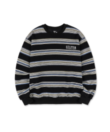 Stripe Vintage Sweatshirt Black