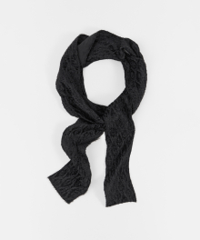 Jacquard Woven Scarf - Black