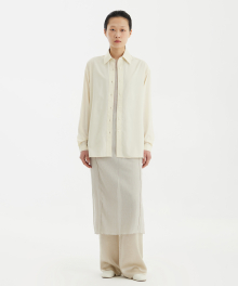 Cut-Off Loosed Shirt - Ivory