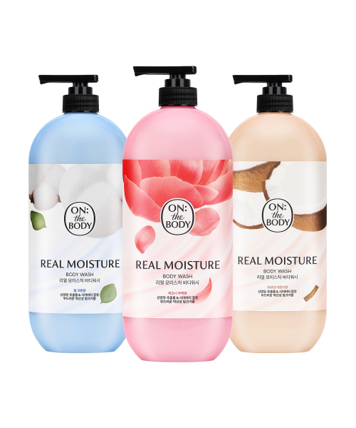 온더바디 리얼모이스처 바디워시 900g 3개