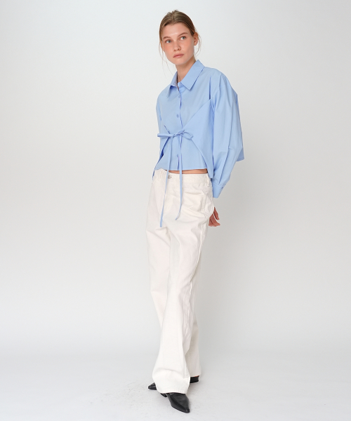 LOOSE FIT COTTON Брюки / Белый