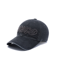 Initial Cutted Cap - Washed Black