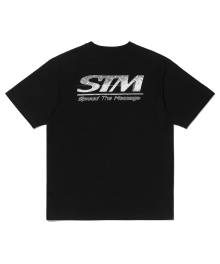 METALLIC STM TEE - BLACK
