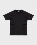 머렐(MERRELL) [WOMEN] 트레일 메쉬패치 반팔 티셔츠 BLACK