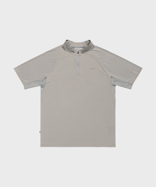 Мужская футболка с сетчатой вставкой Hike - LIGHT GREY