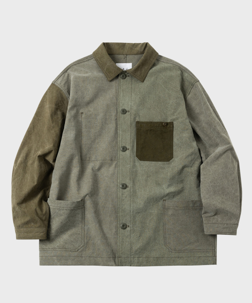 FRENCH WORK REPLICA JACKET (OLIVE DRAB) / UPCYCLED