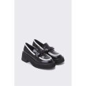 슈콤마보니(SUECOMMA BONNIE) Casual ribbon loafer(black&white)_DG1DS24020BWX