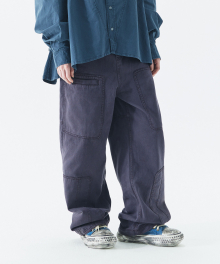 REPAIR CARGO PURPLE GARMENT PANTS